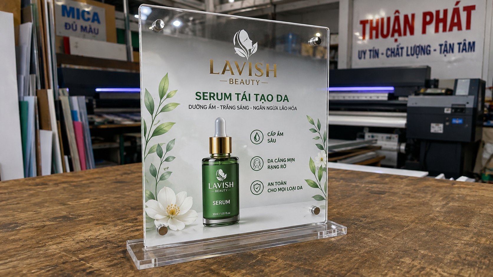 In trên Mica